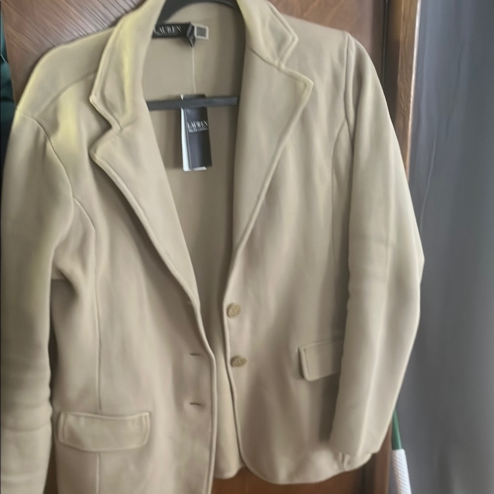 Ralph Lauren Tan Blazer Classic Suit Jacket